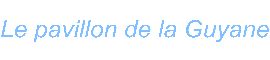 Le pavillon de la Guyane