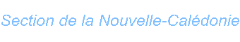 Section de la Nouvelle-Caldonie