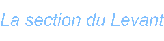 La section du Levant