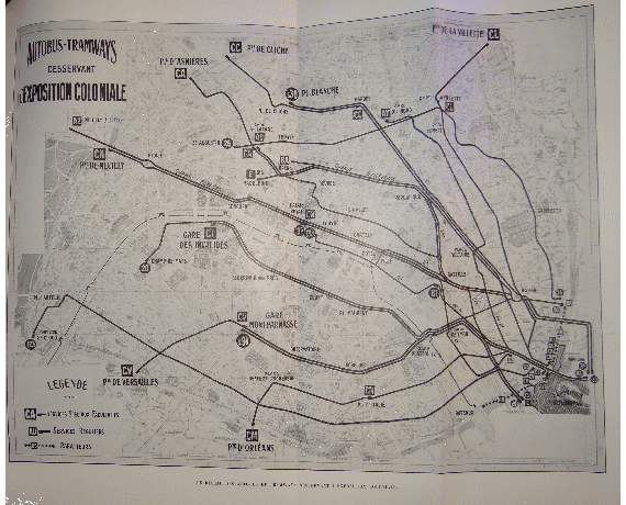 Lignes de tramways et autobus